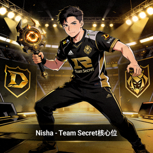 DOTA2明星选手Nisha - Team Secret战队核心位